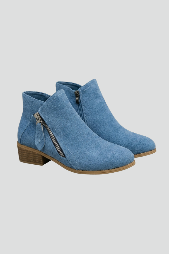 Jette | Stiefelette in Veloursoptik