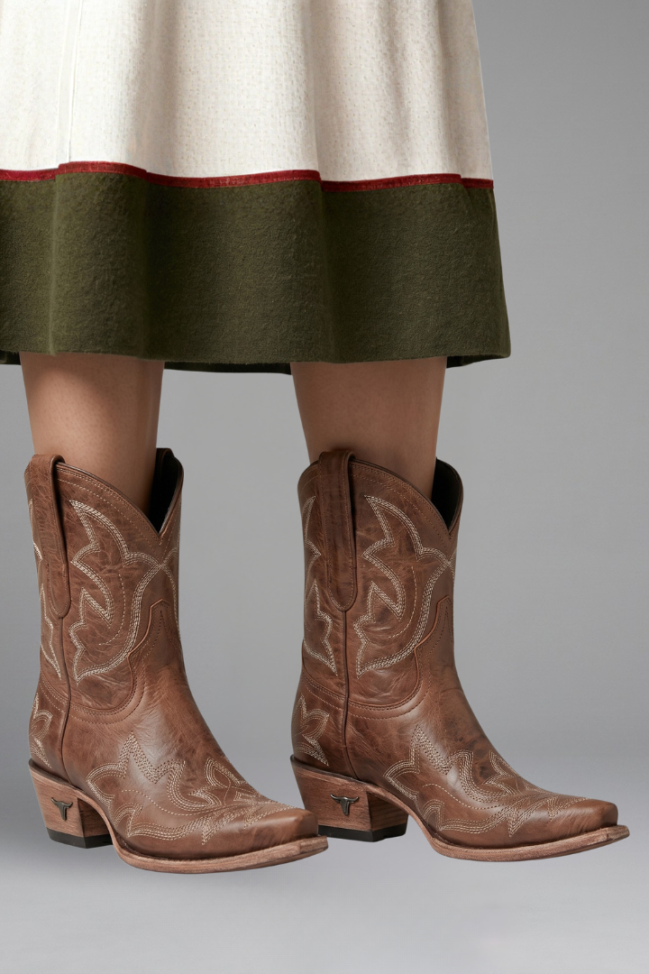 Bärbel | Cowboystiefel mit Ziernaht