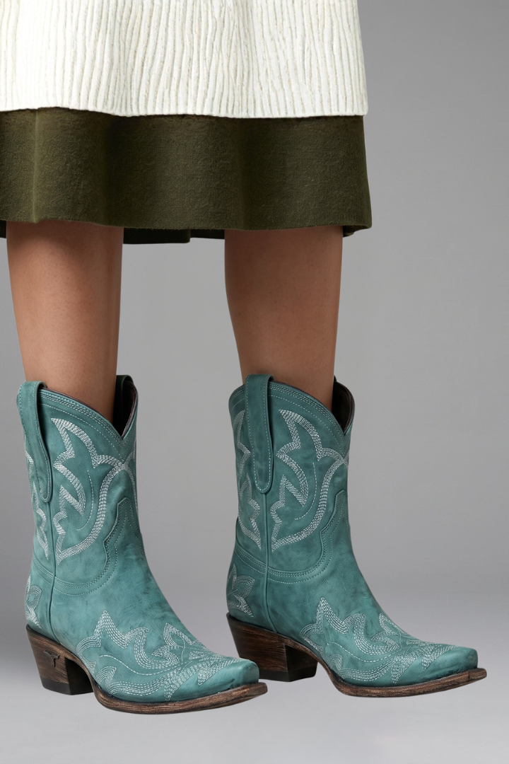 Bärbel | Cowboystiefel mit Ziernaht