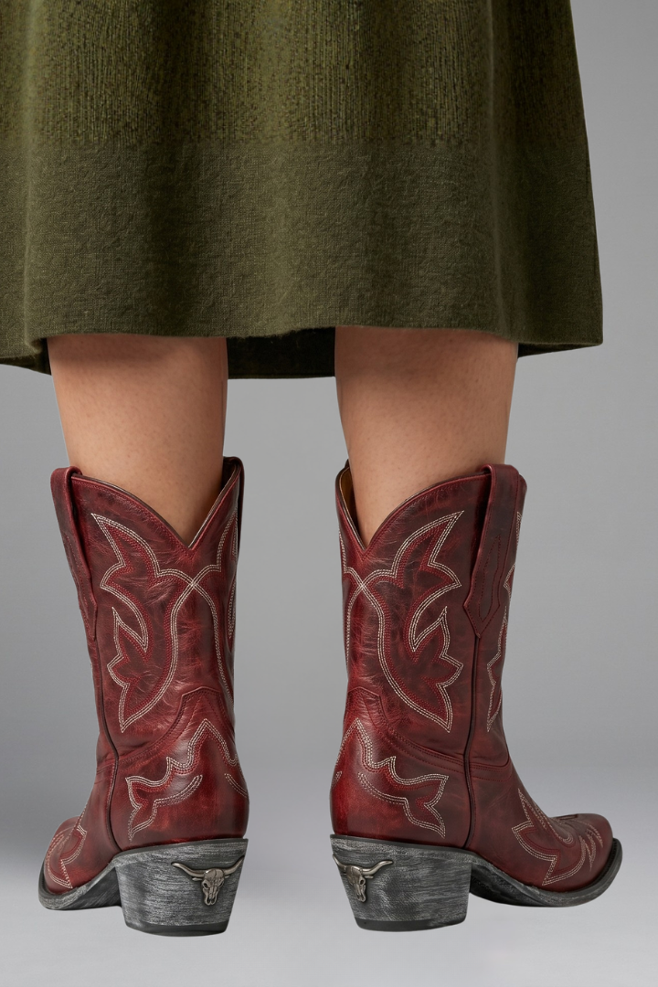 Bärbel | Cowboystiefel mit Ziernaht