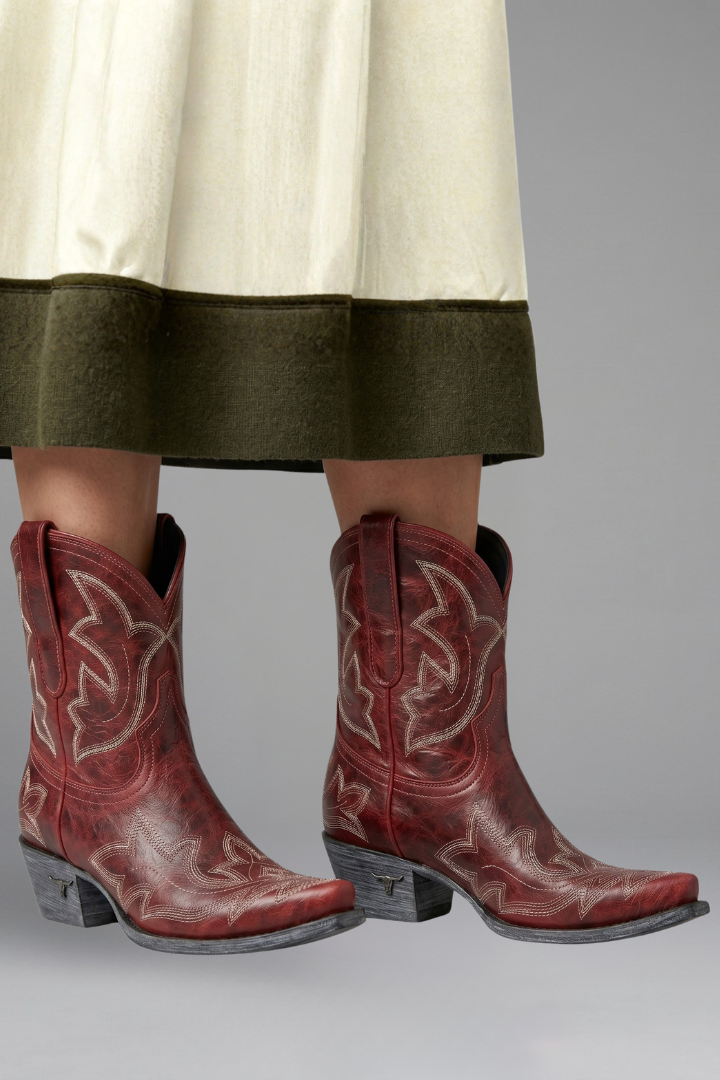 Bärbel | Cowboystiefel mit Ziernaht