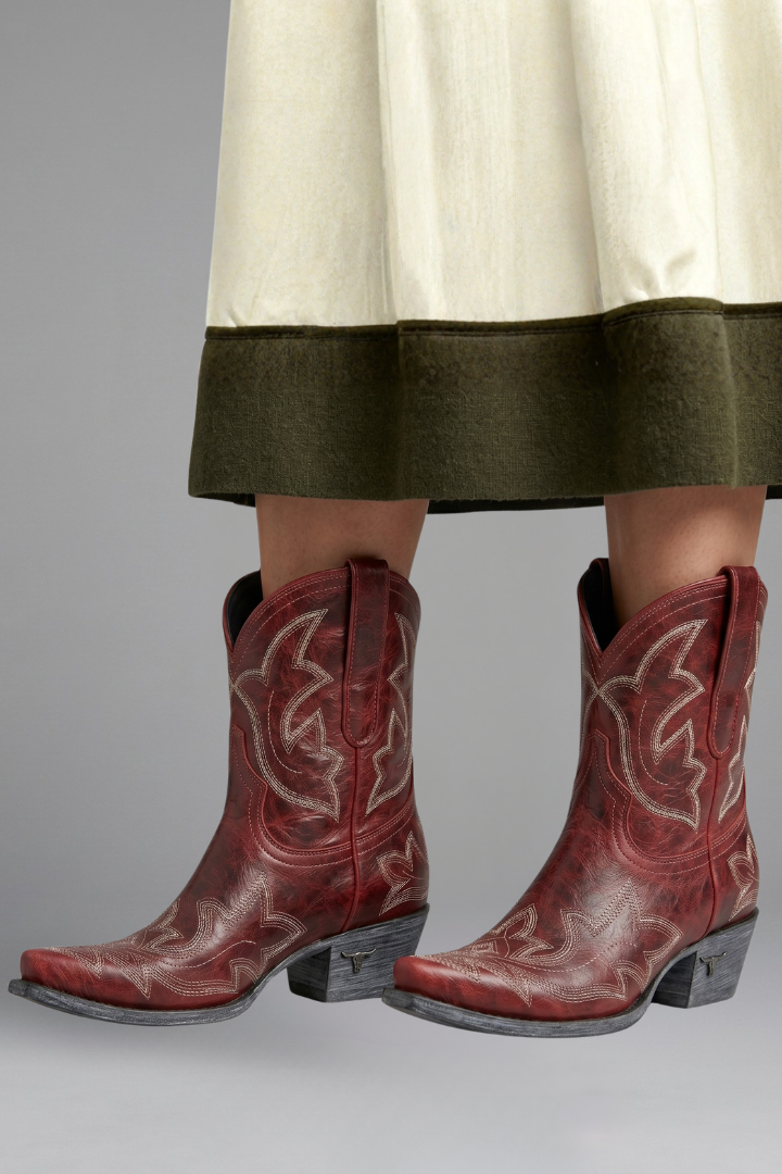 Bärbel | Cowboystiefel mit Ziernaht