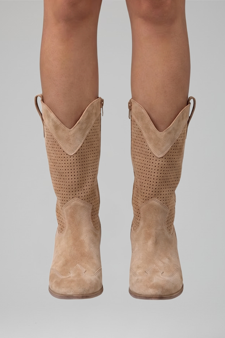 Elfi | Perforierte Western-Stiefelette