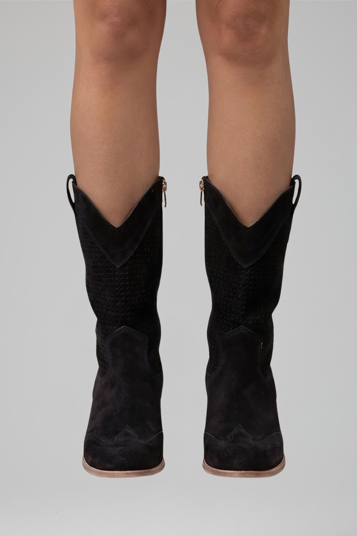 Elfi | Perforierte Western-Stiefelette