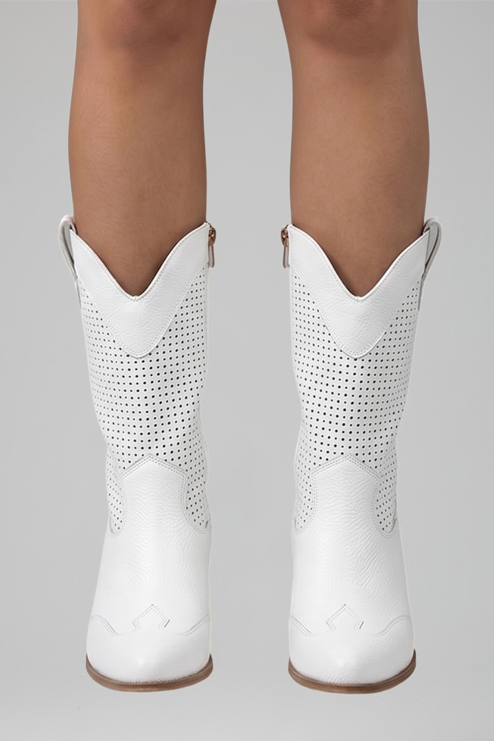Elfi | Perforierte Western-Stiefelette