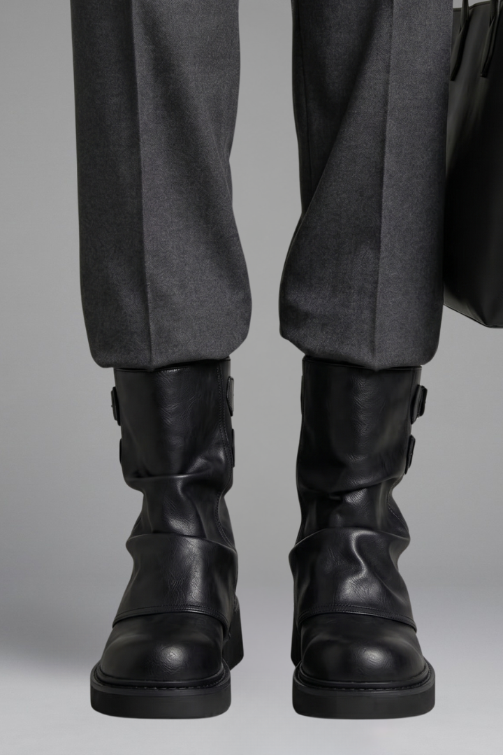 Irene | Biker-Stiefelette mit Riemen