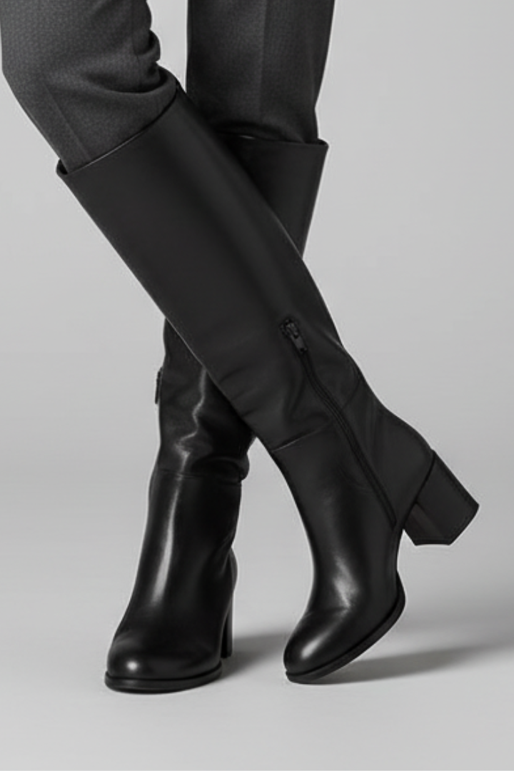 Hermine | Kniehoher Stiefel mit spitzer Kappe