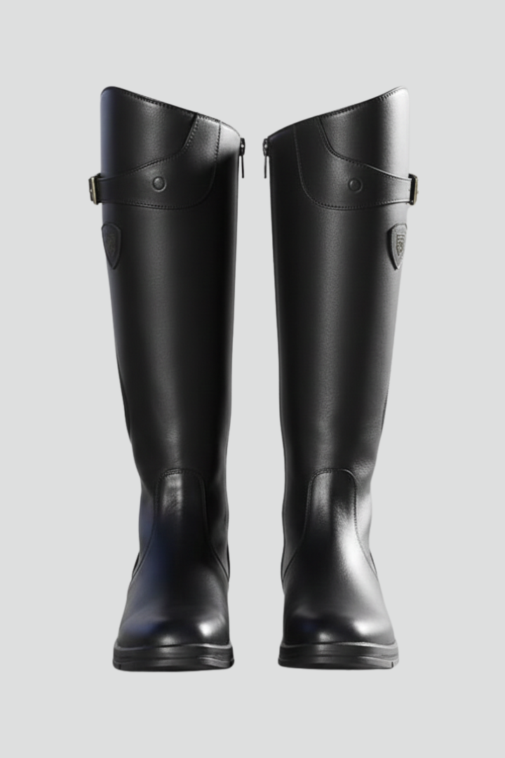 Imke | Kniehoher Stiefel mit Riemen am Schaft