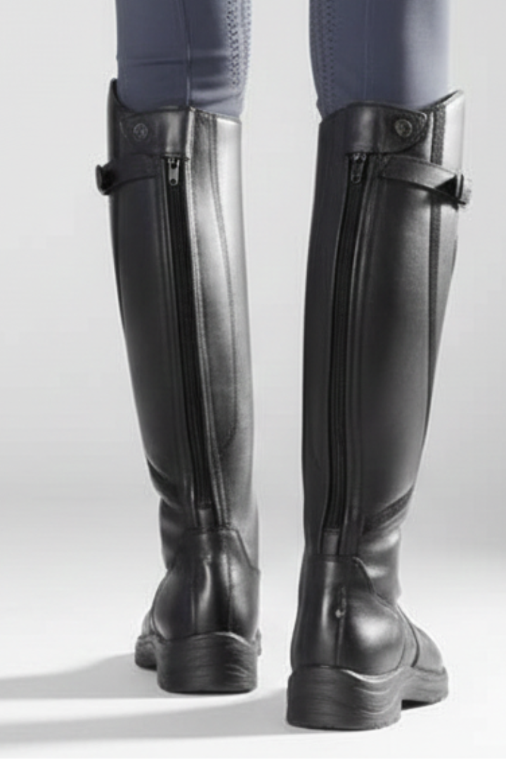 Imke | Kniehoher Stiefel mit Riemen am Schaft