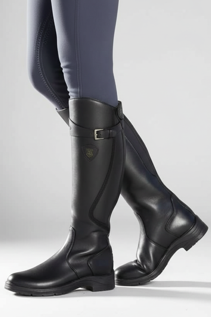 Imke | Kniehoher Stiefel mit Riemen am Schaft