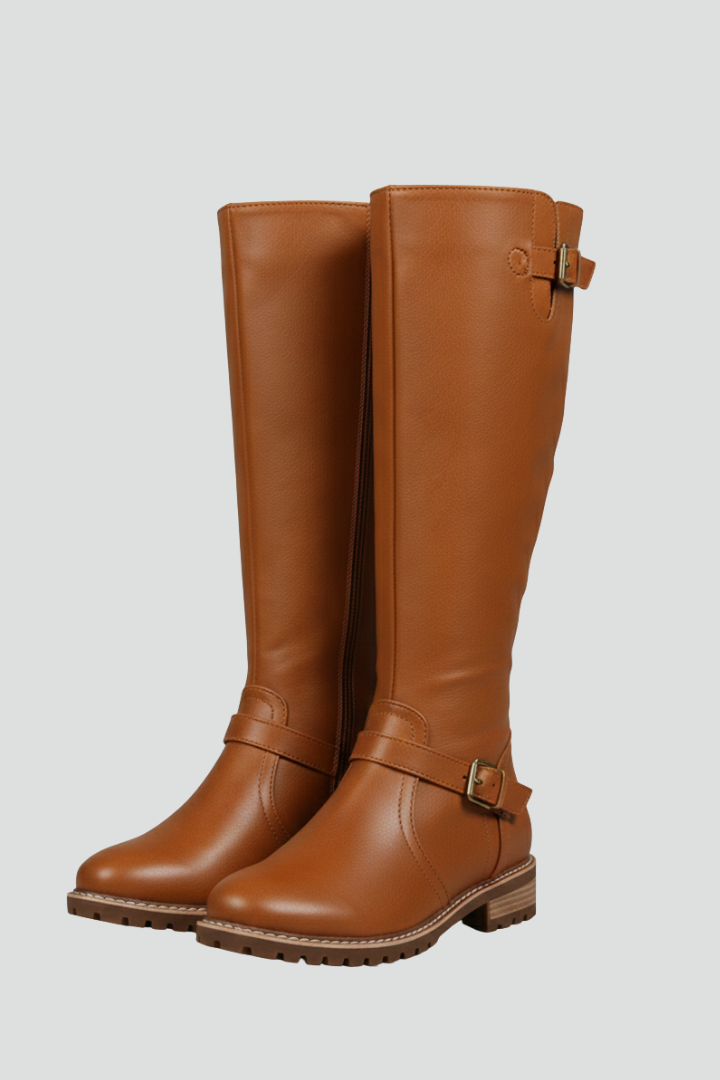 Ernestine | Kniehoher Reitstiefel mit Schnalle