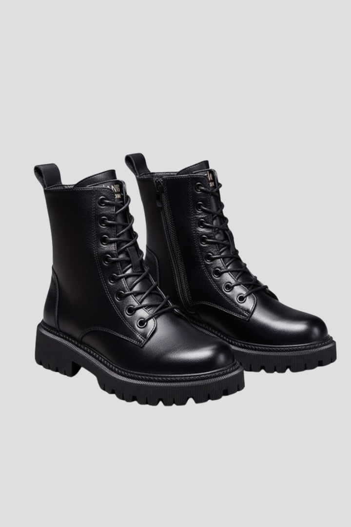 Gerhild | Schnürstiefelette mit grober Sohle