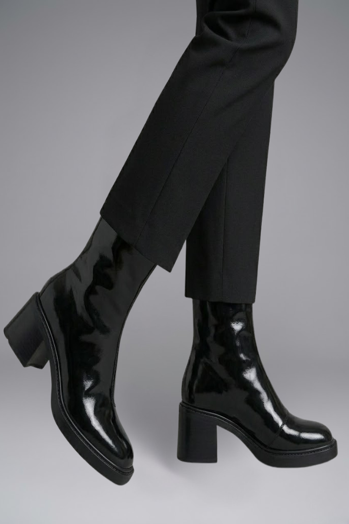 Erika | Stiefelette mit Leopardenferse