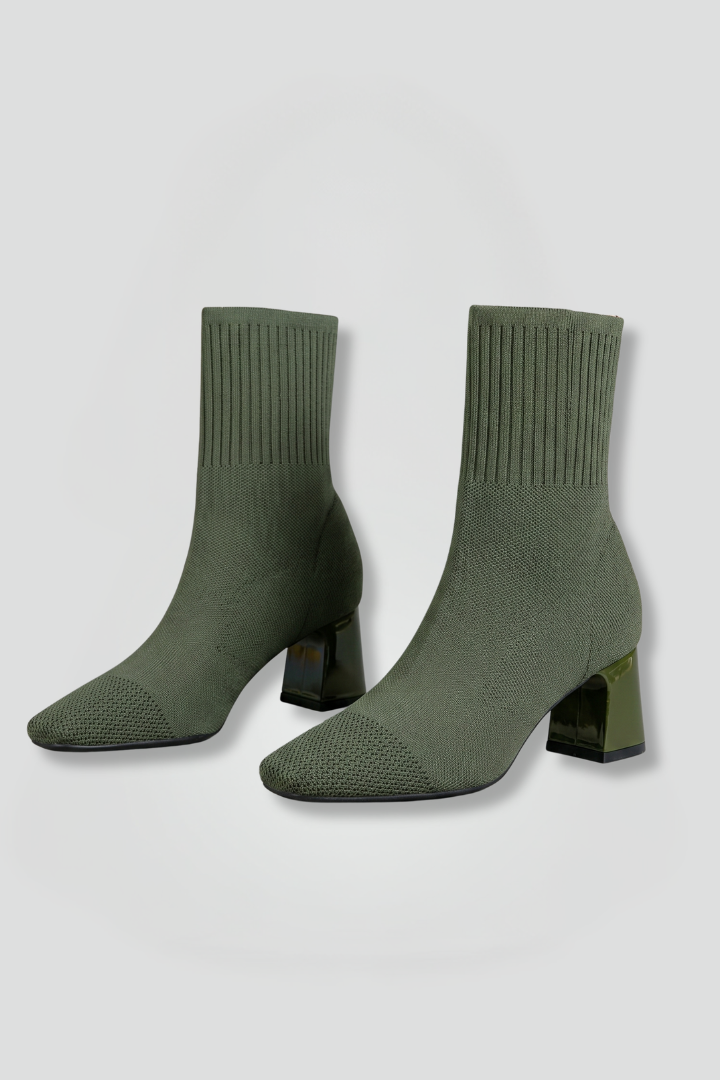 Eugenie | Sock-Boot mit Blockabsatz