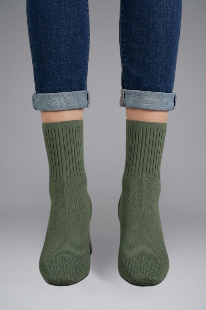 Eugenie | Sock-Boot mit Blockabsatz