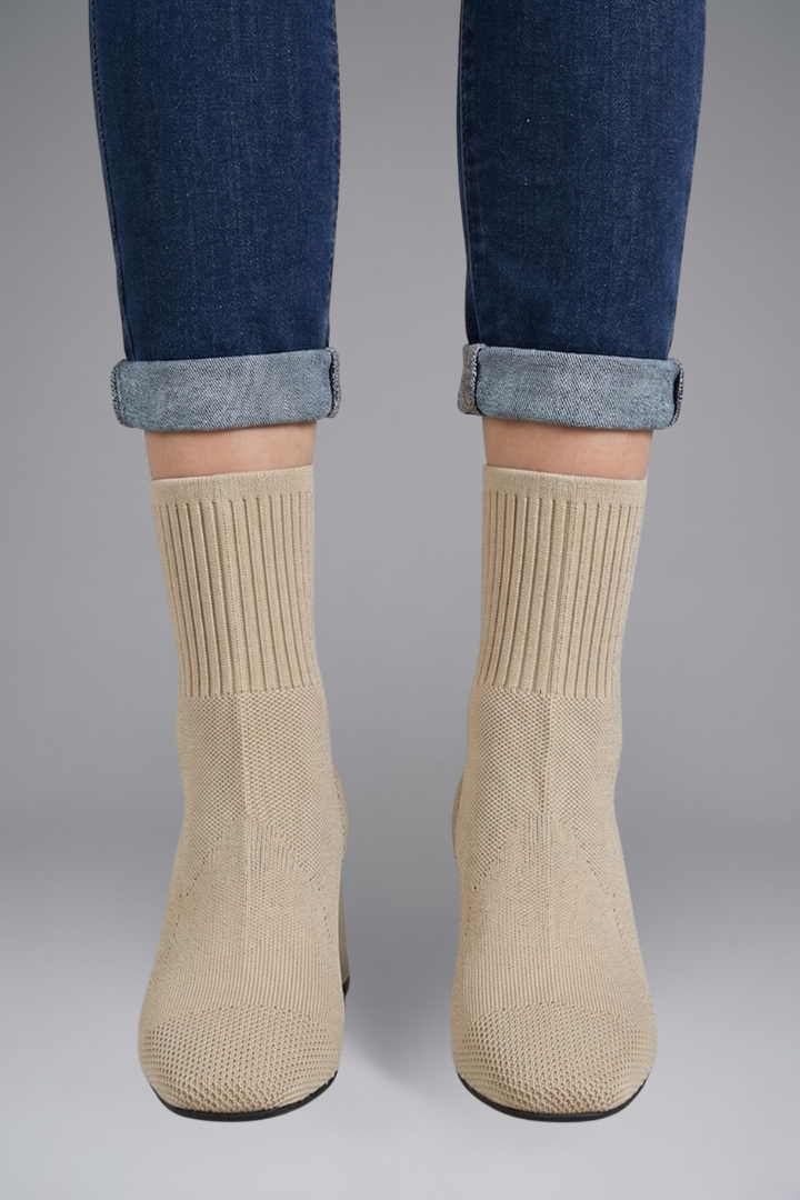 Eugenie | Sock-Boot mit Blockabsatz