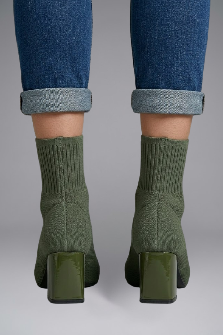Eugenie | Sock-Boot mit Blockabsatz