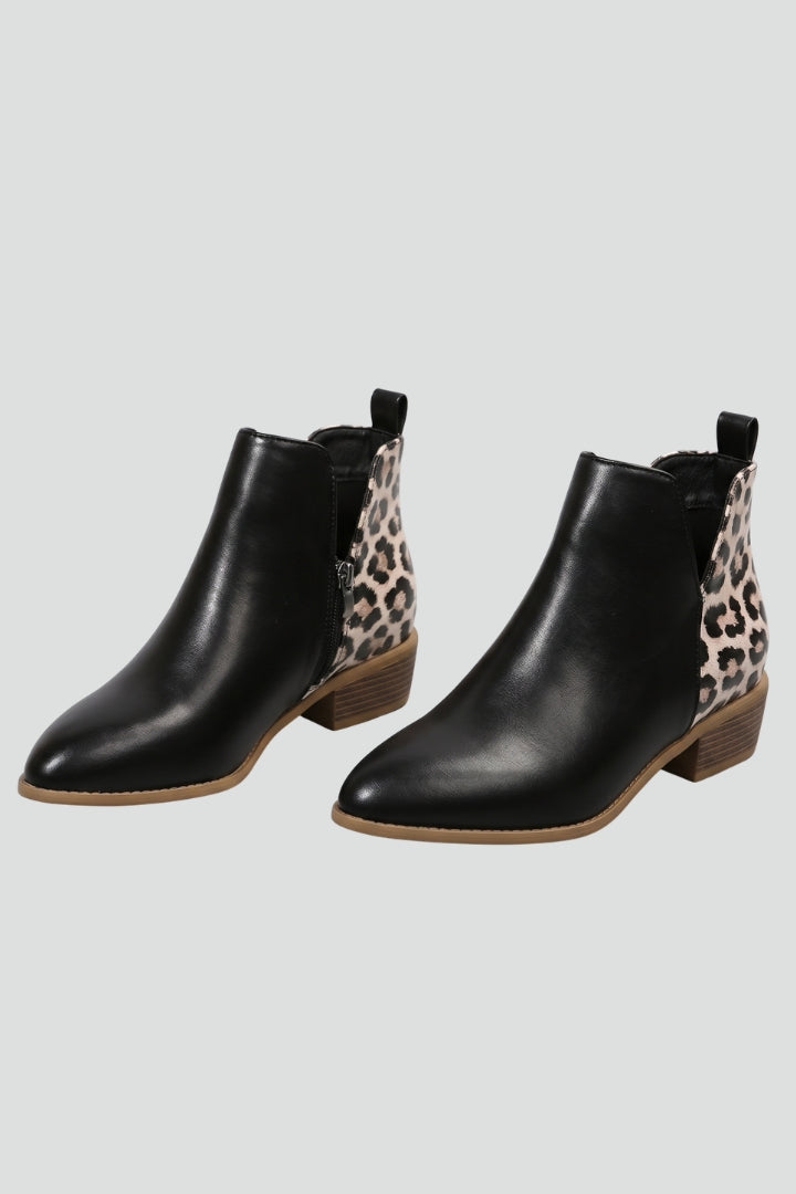 Gisa | Stiefelette mit Blockabsatz und Zuglasche