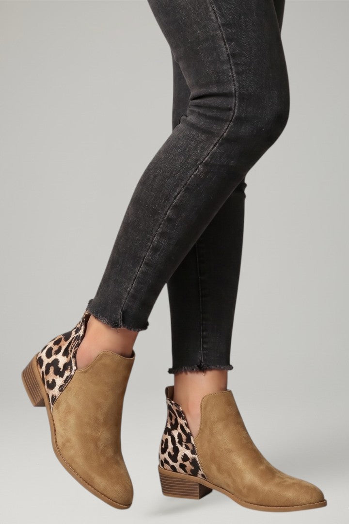 Gisa | Stiefelette mit Blockabsatz und Zuglasche