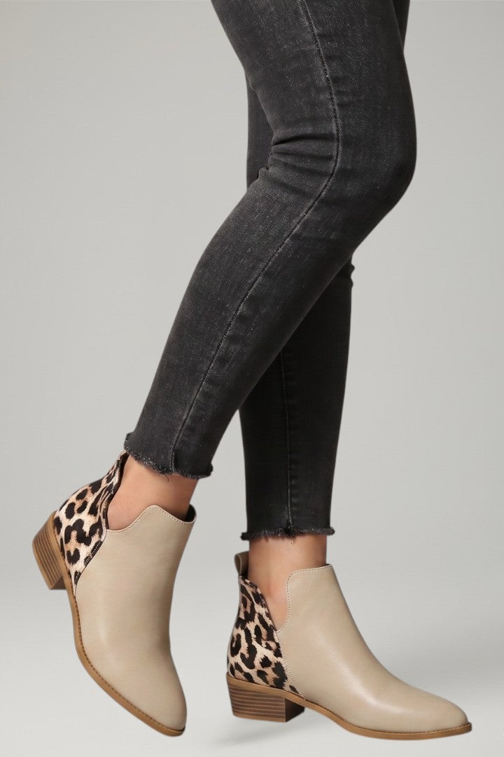 Gisa | Stiefelette mit Blockabsatz und Zuglasche