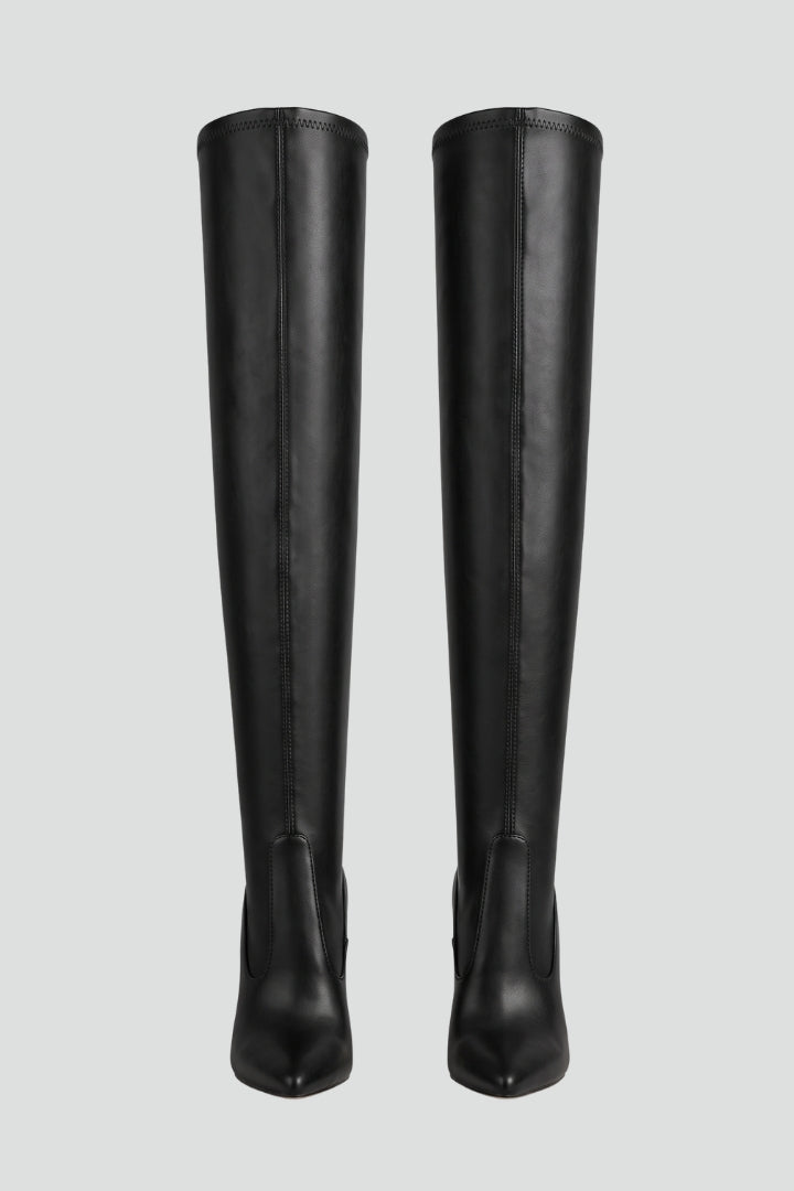 Ina | Overknee-Stiefel in Schwarz