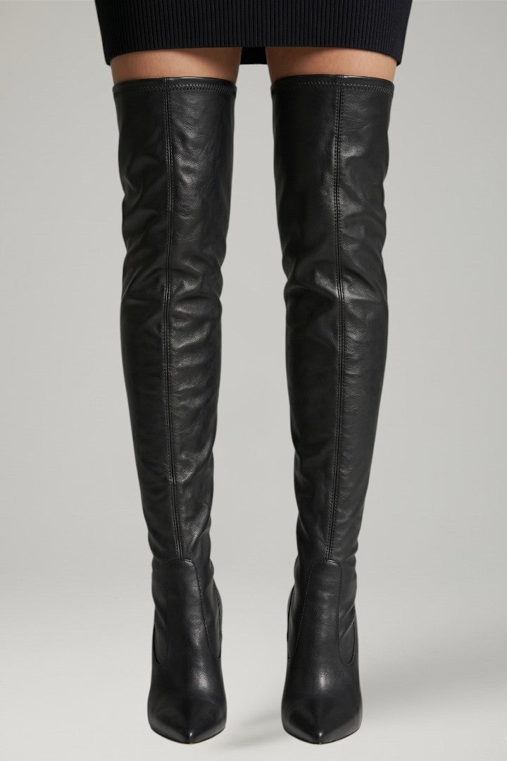 Ina | Overknee-Stiefel in Schwarz