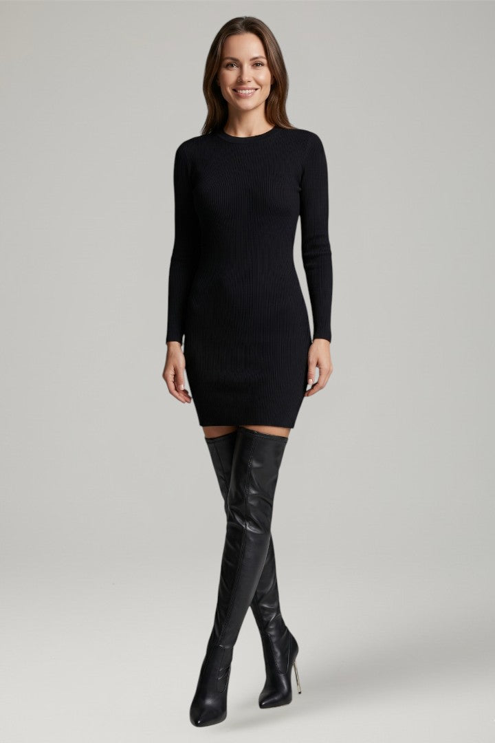 Ina | Overknee-Stiefel in Schwarz