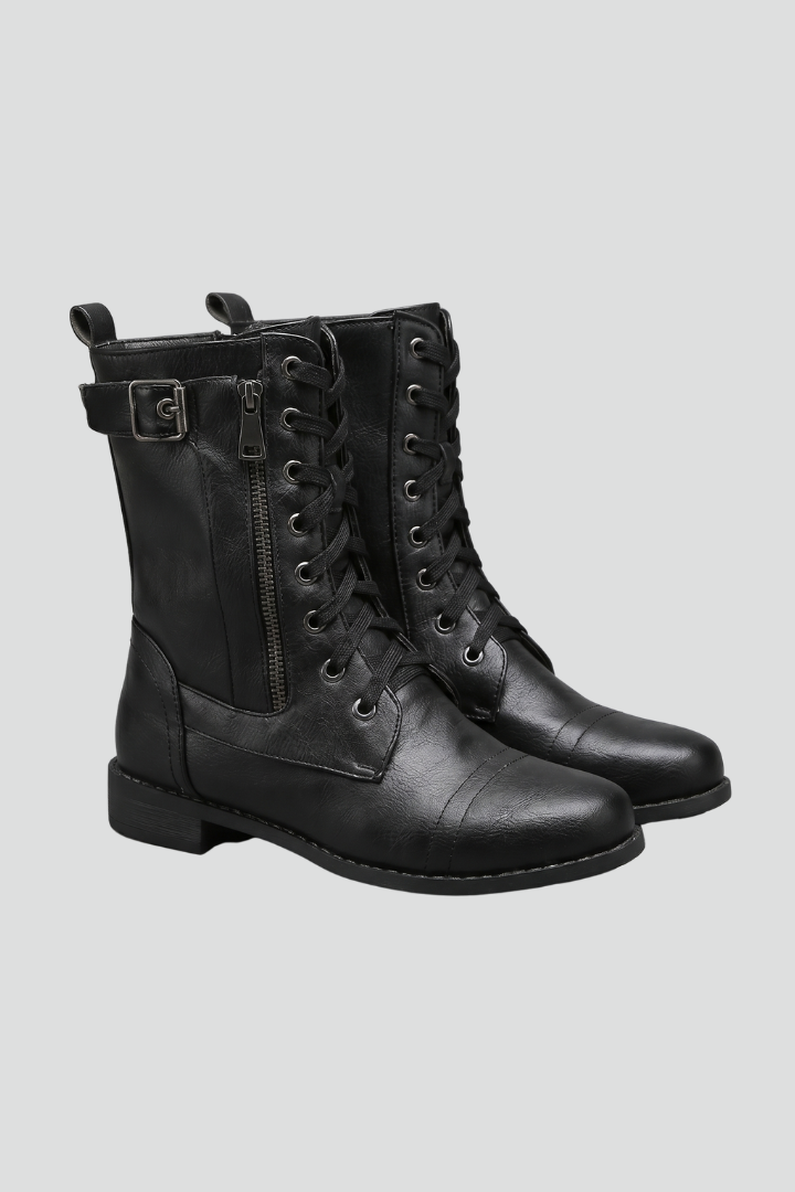Brunhilde | Schnürstiefelette im Worker-Stil
