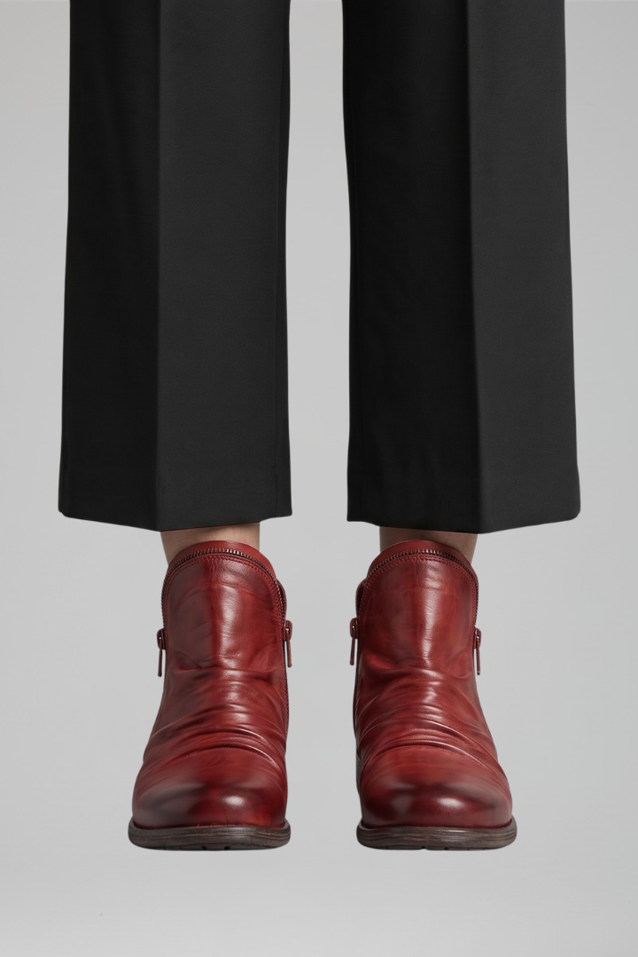 Elsa | Biker-Stiefelette mit Schnalle