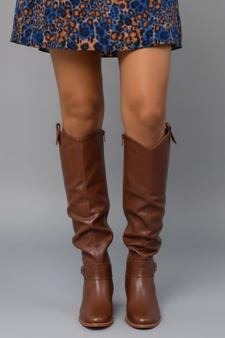Erna | Overknee-Stiefel in Veloursoptik