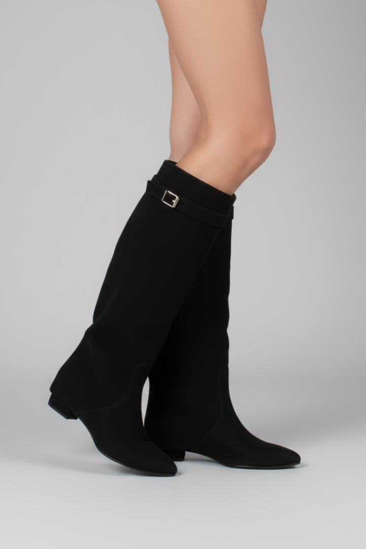 Emmi | Overknee-Stiefel mit flachem Absatz