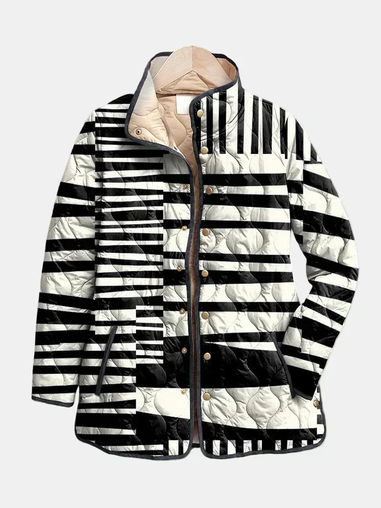 Josefine | Steppjacke mit Streifengrafik