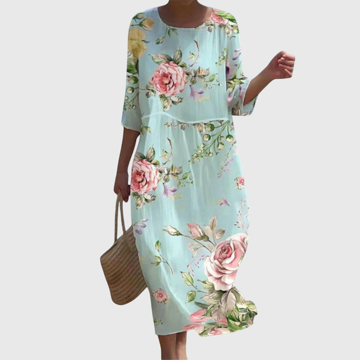 Hayley | Elegantes Maxi-Blumenkleid