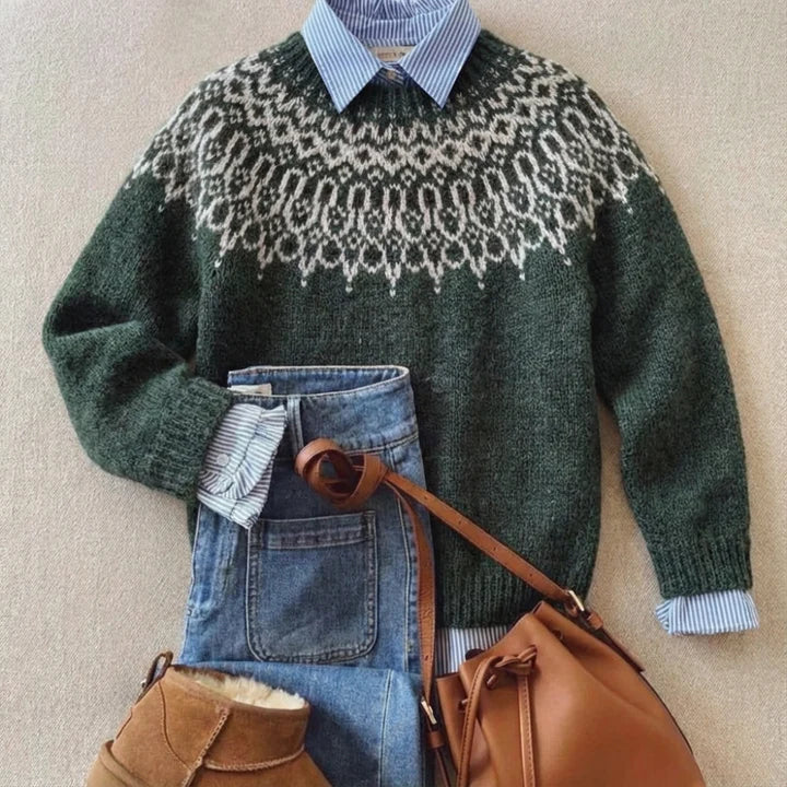 Tundra | Islandpullover in Dunkelgrün