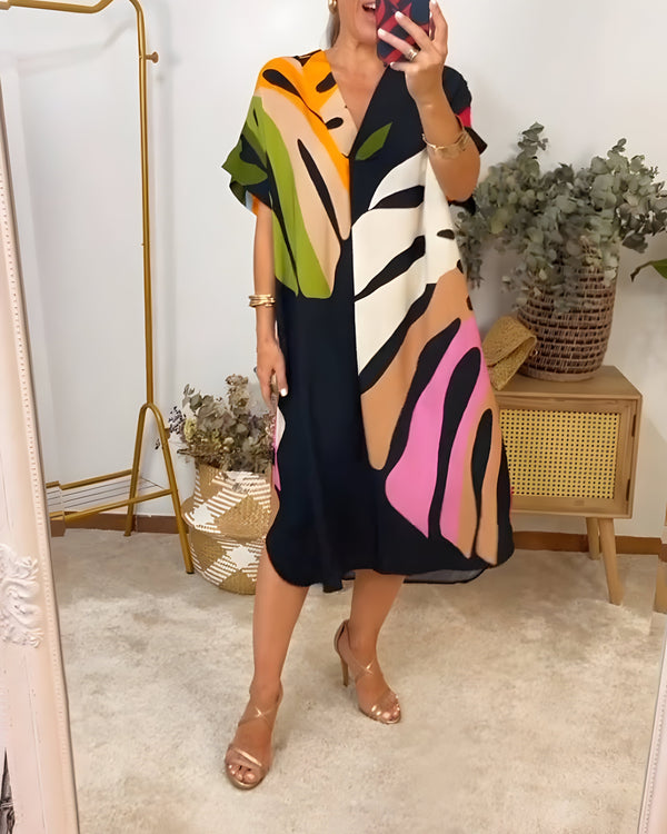 Rianna - Kleid mit Abstraktem Muster von Hanna Hamburg