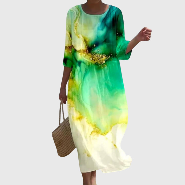 Hayley | Elegantes Maxi-Blumenkleid