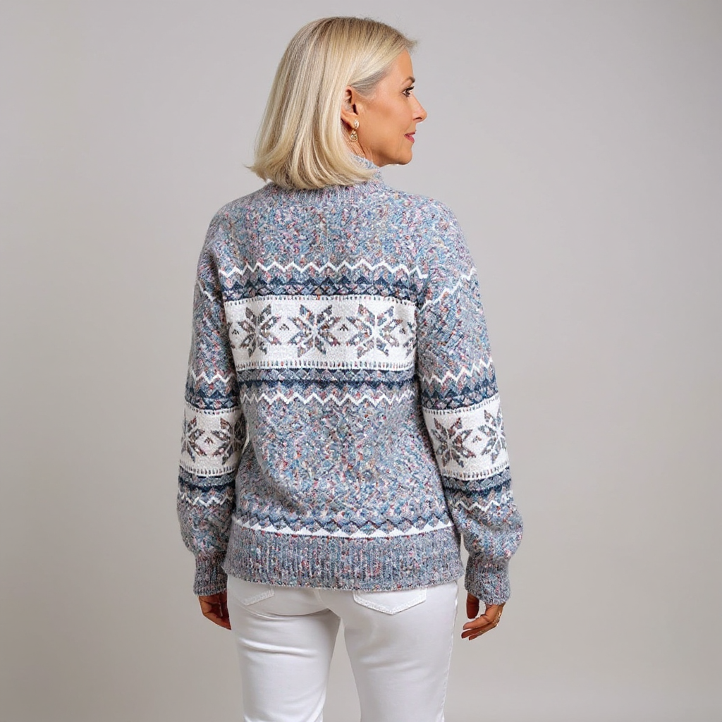 Melanie | Pullover mit Schneesternmuster