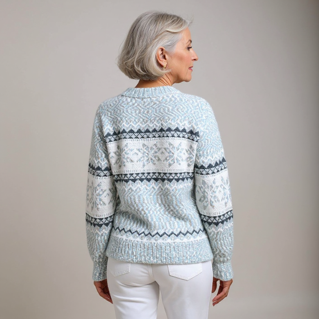 Melanie | Pullover mit Schneesternmuster
