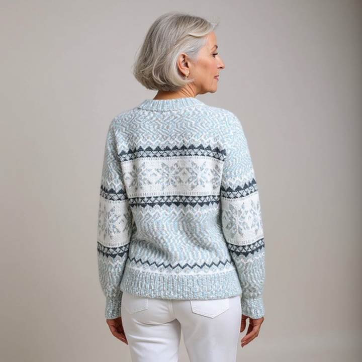 Melanie | Pullover mit Schneesternmuster