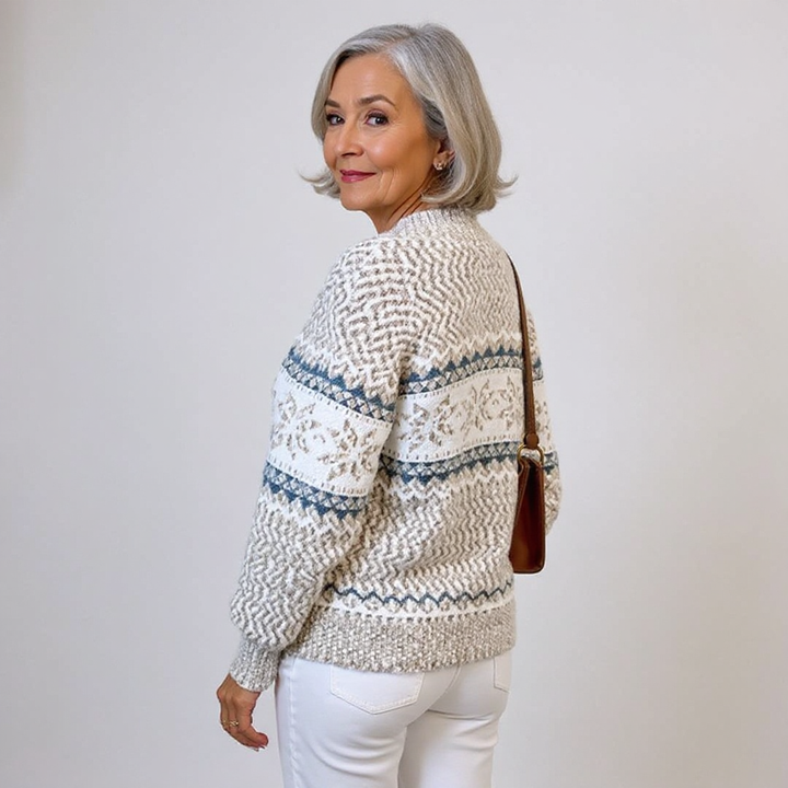 Melanie | Pullover mit Schneesternmuster