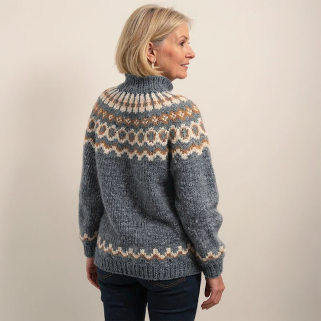 Amara | Islandpullover in Braun