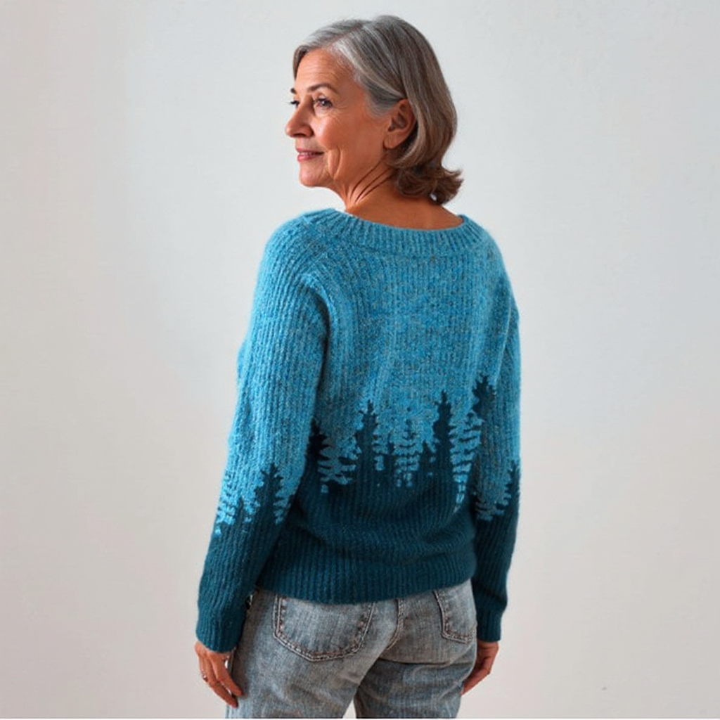 Natalie | Pullover mit Tannenmuster