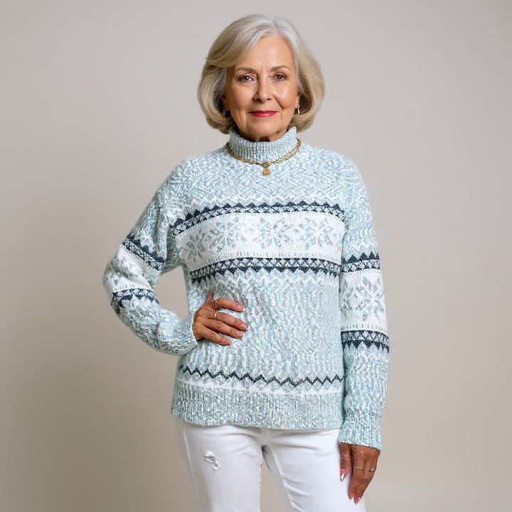 Melanie | Pullover mit Schneesternmuster