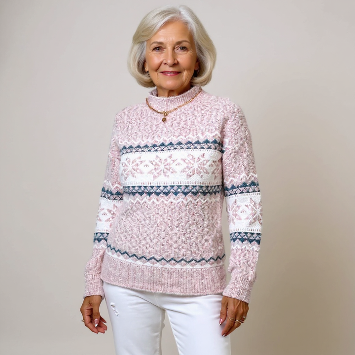 Melanie | Pullover mit Schneesternmuster