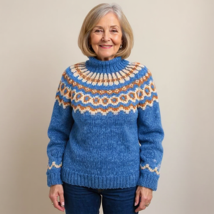 Amara | Islandpullover in Braun
