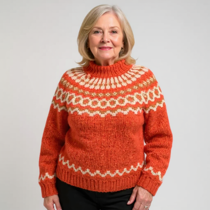 Amara | Islandpullover in Braun