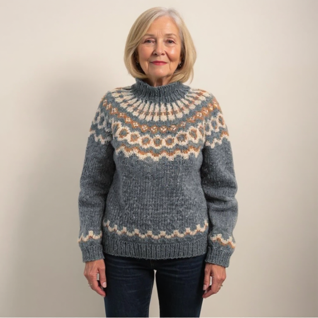 Amara | Islandpullover in Braun