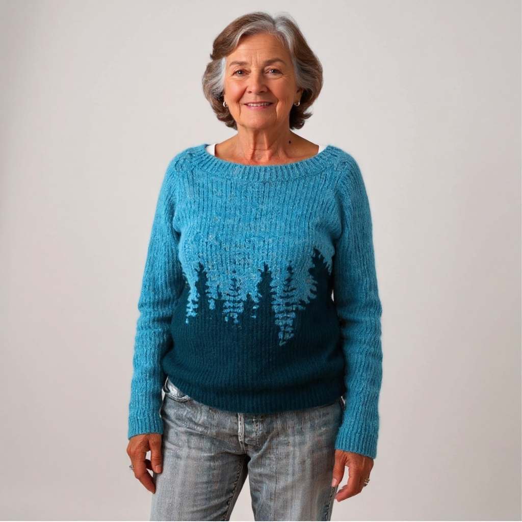 Natalie | Pullover mit Tannenmuster