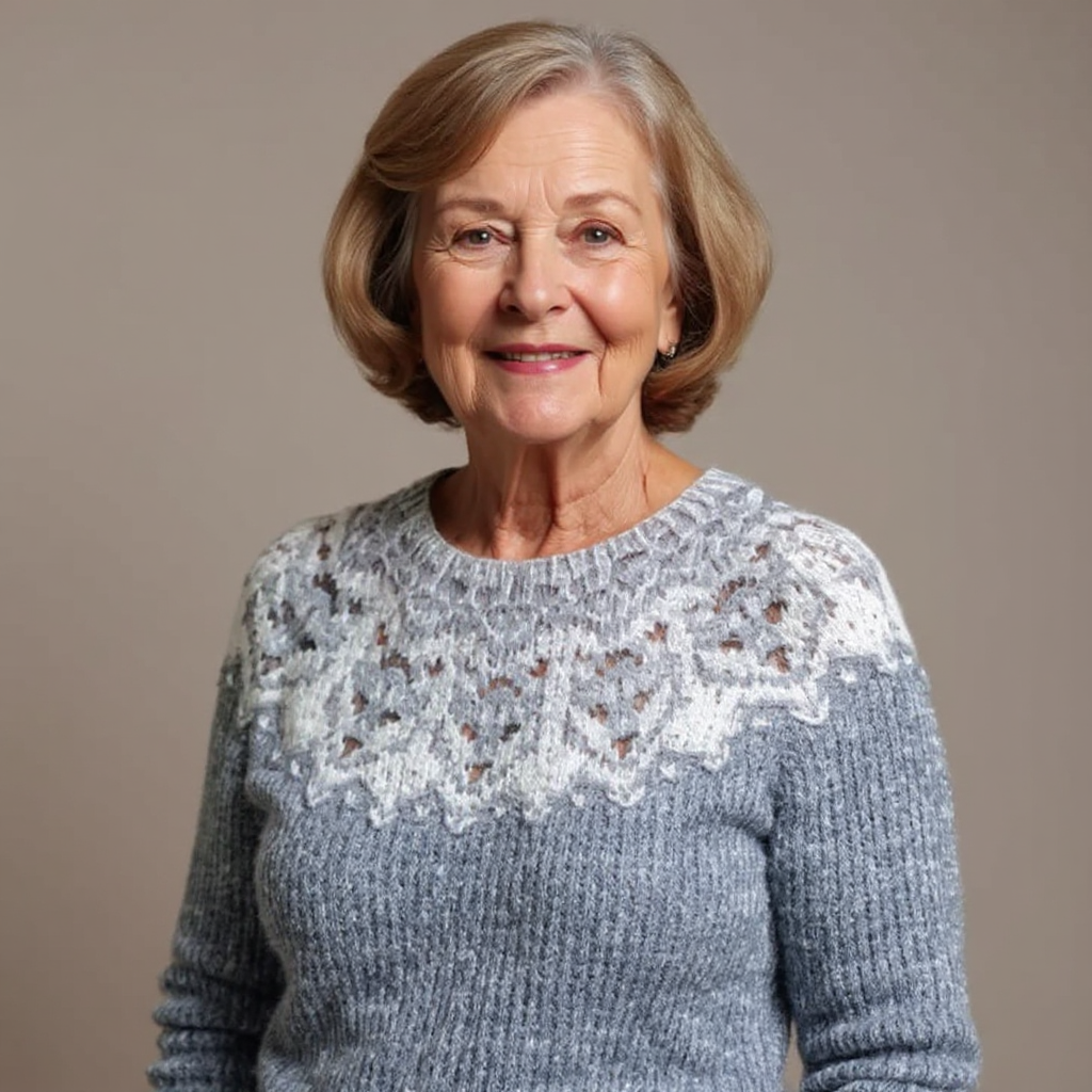 Athena | Pullover mit Schneekristallmuster