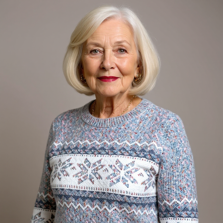 Melanie | Pullover mit Schneesternmuster